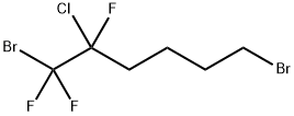 1,6-DIBROMO-2-CHLORO-1,1,2-TIFLUOROHEXANE Struktur