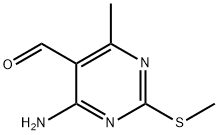 4-AMINO-6-METHYL-2-(METHYLSULFANYL)PYRIMIDINE-5-CARBALDEHYDE Struktur