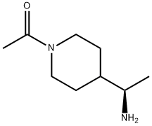 1-{4-[(1R)-1-aMinoethyl]piperidin-1-yl}ethan-1-one Struktur