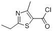 5-Thiazolecarbonylchloride,2-ethyl-4-methyl-(9CI) Struktur