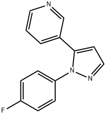 3-(1-(4-fluorophenyl)-1H-pyrazol-5-yl)pyridine Struktur