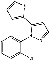 1-(2-chlorophenyl)-5-(thiophen-2-yl)-1H-pyrazole Struktur