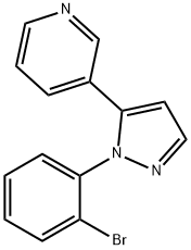 3 - (1 - (2 -溴苯基)-的1H -吡唑-5基)吡啶, 1269292-45-6, 結(jié)構(gòu)式