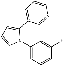 3-(1-(3-fluorophenyl)-1H-pyrazol-5-yl)pyridine Struktur