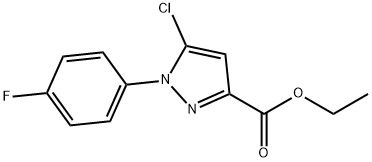 ethyl 5-chloro-1-(4-fluorophenyl)-1H-pyrazole-3-carboxylate Struktur