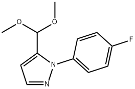 5-(diMethoxyMethyl)-1-(4-fluorophenyl)-1H-pyrazole Struktur