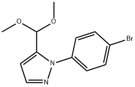 1-(4-broMophenyl)-5-(diMethoxyMethyl)-1H-pyrazole Struktur