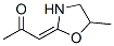 2-Propanone, 1-(5-methyl-2-oxazolidinylidene)-, (E)- (9CI) Struktur