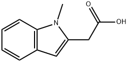 (1-methyl-1H-indol-2-yl)acetic acid Struktur