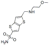 5-[[(2-Methoxyethyl)amino]methyl]thieno[3,2-b]thiophene-2-sulfonamide Struktur