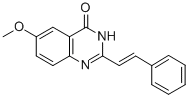 6-methoxy-2-styrylquinazolin-4(3H)-one Struktur