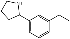 2-(3-Ethylphenyl)pyrrolidine Struktur