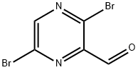 3,6-dibromopyrazine-2-carbaldehyde Struktur