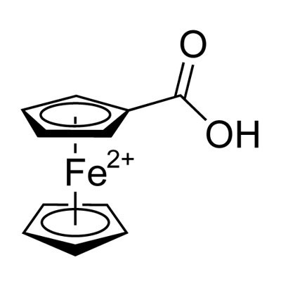 Ferrocenecarboxylic acid Struktur