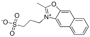 2-Methyl-3-(3-sulfopropyl)-naphth[2,3-d]oxazolium inner salt Struktur