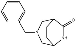 3,6-Diazabicyclo[3.2.2]nonan-7-one, 3-(phenylMethyl)- Struktur