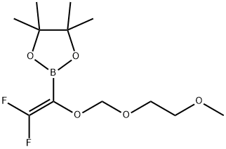 2-[2,2-Difluoro-1-(MEM)ethenyl]boronic acid pinacol ester Struktur