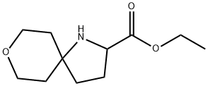 Ethyl 8-oxa-1-azaspiro[4.5]decane-2-carboxylate Struktur