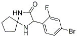 3-(4-BroMo-2-fluorophenyl)-1,4-diazaspiro[4.4]nonan-2-one Struktur