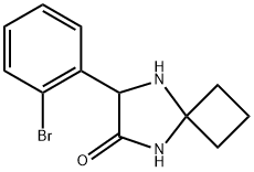 7-(2-BroMophenyl)-5,8-diazaspiro[3.4]octan-6-one Struktur