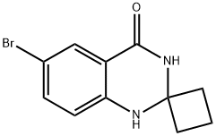 6-BroMospiro[1,2,3,4-tetrahydroquinazoline-2,1'-cyclobutane]-4-one Struktur