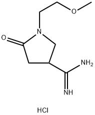 1-(2-Methoxyethyl)-2-oxopyrrolidine-4-carboxaMidine Hydrochloride Struktur