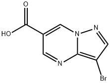 3-BroMopyrazolo[1,5-a]pyriMidine-6-carboxylic acid Struktur