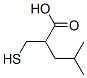 2-(mercaptomethyl)-4-methylpentanoic acid Struktur