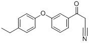 3-(4-ETHYLPHENOXY)-BETA-OXO-BENZENEPROPANENITRILE Struktur