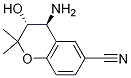 (3R,4S)-4-aMino-3-hydroxy-2,2-diMethylchroMan-6-carbonitrile Struktur