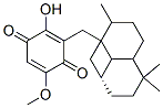 2-Hydroxy-3-[(2,5,5-trimethyl-1,8a-methanodecalin-1-yl)methyl]-5-methoxy-2,5-cyclohexadiene-1,4-dione Struktur