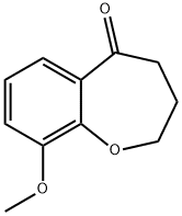 9-Methoxy-3,4-dihydrobenzo[b]oxepin-5(2H)-one Struktur