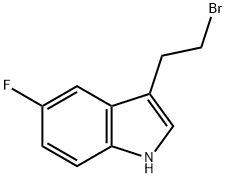 1H-INDOLE,3-(2-BROMOETHYL)-5-FLUORO- Struktur