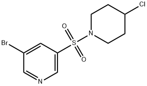 3-broMo-5-(4-chloropiperidin-1-ylsulfonyl)pyridine Struktur