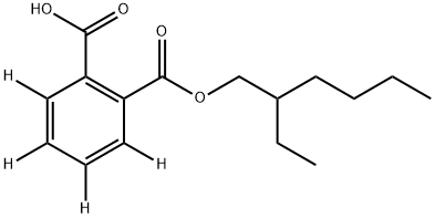 rac Mono(ethylhexyl) Phthalate-d4 Struktur