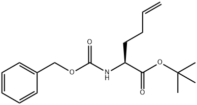 (2S)-2-[[(Benzyloxy)carbonyl]aMino]-5-hexenoic Acid tert-Butyl Ester Struktur