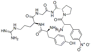 tyrosyl-arginyl-glycyl-4-nitrophenylalanyl-prolinamide Struktur