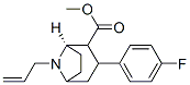 8-AZABICYCLO(3.2.1)OCTANE-2-CARBOXYLIC ACID, 3-(4-FLUOROPHENYL)-8-(2-PROPENYL)-, METHYL ESTER, (R-(EXO, EXO))- Struktur