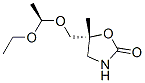 2-Oxazolidinone,5-[(1-ethoxyethoxy)methyl]-5-methyl-,(R*,R*)-(9CI) Struktur