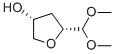 5-DIMETHOXYMETHYL-TETRAHYDRO-FURAN-3-OL Struktur