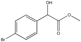 methyl 2-(4-bromophenyl)-2-hydroxyacetate Struktur