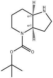 4H-Pyrrolo[3,2-b]pyridine-4-carboxylic acid, octahydro-, 1,1-dimethylethyl ester, (3aR,7aR)-rel- Struktur