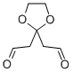 1,3-DIOXOLANE-2,2-DIACETALDEHYDE Struktur