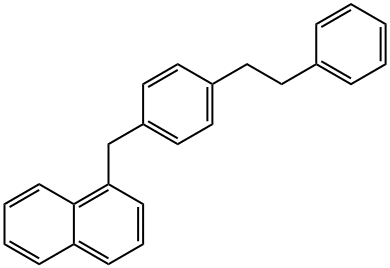 1-[4-(2-PHENYLETHYL)BENZYL]NAPHTHALENE Struktur