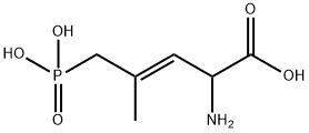 rac-(R*,E)-2-アミノ-4-メチル-5-ホスホノ-3-ペンテン酸 化學構造式