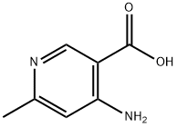 3-Pyridinecarboxylicacid,4-amino-6-methyl-(9CI) Struktur