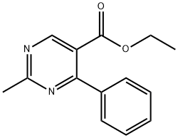 ETHYL-2-METHYL-4-PHENYL-5-PYRIMIDINE CARBOXYLATE Struktur