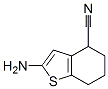 Benzo[b]thiophene-4-carbonitrile, 2-amino-4,5,6,7-tetrahydro- (9CI) Struktur