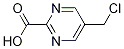 5-chloroMethyl-pyriMidine-2-carboxylic acid Struktur