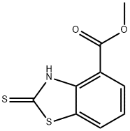 2-Mercapto-benzothiazole-4-carboxylic acid Methyl ester Struktur